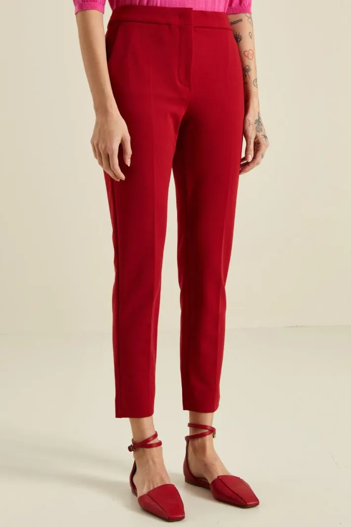 Pantaloni in jersey di viscosa