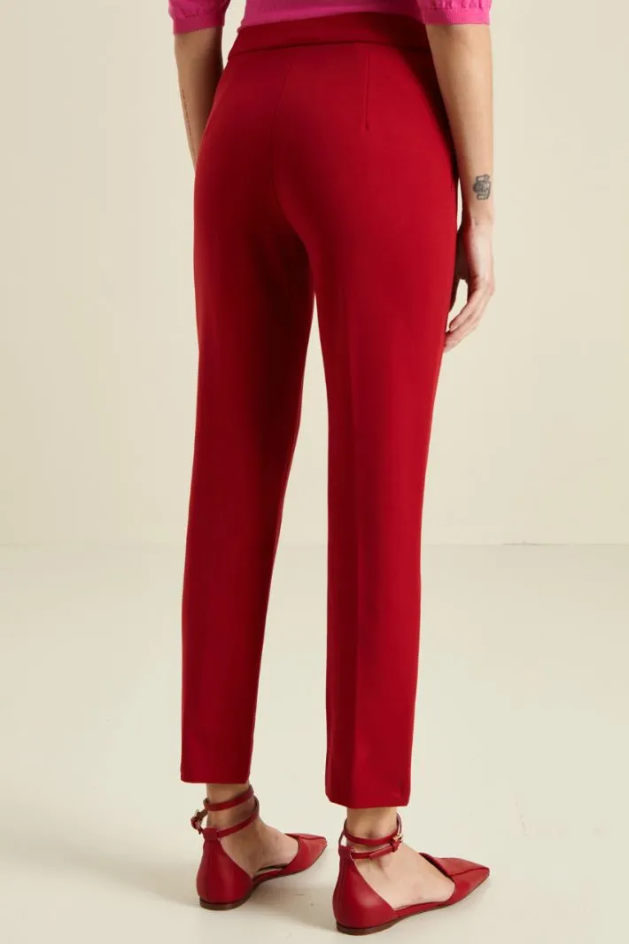 Pantaloni in jersey di viscosa