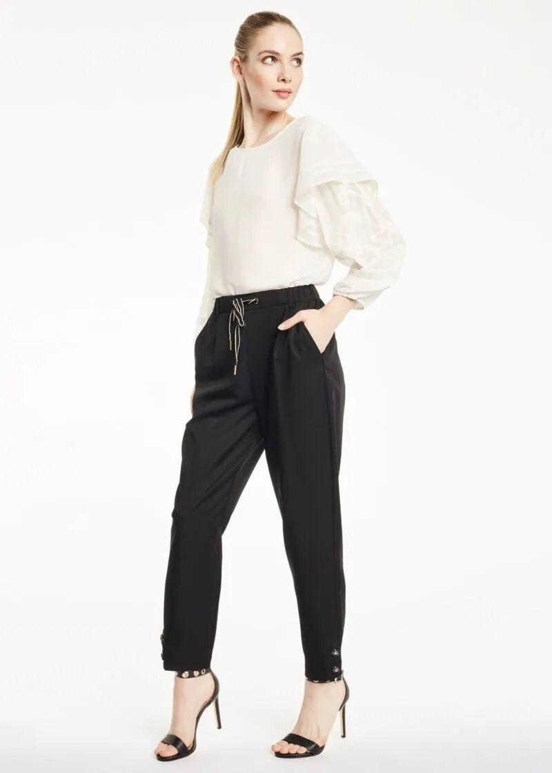 Pantaloni in tessuto fluido