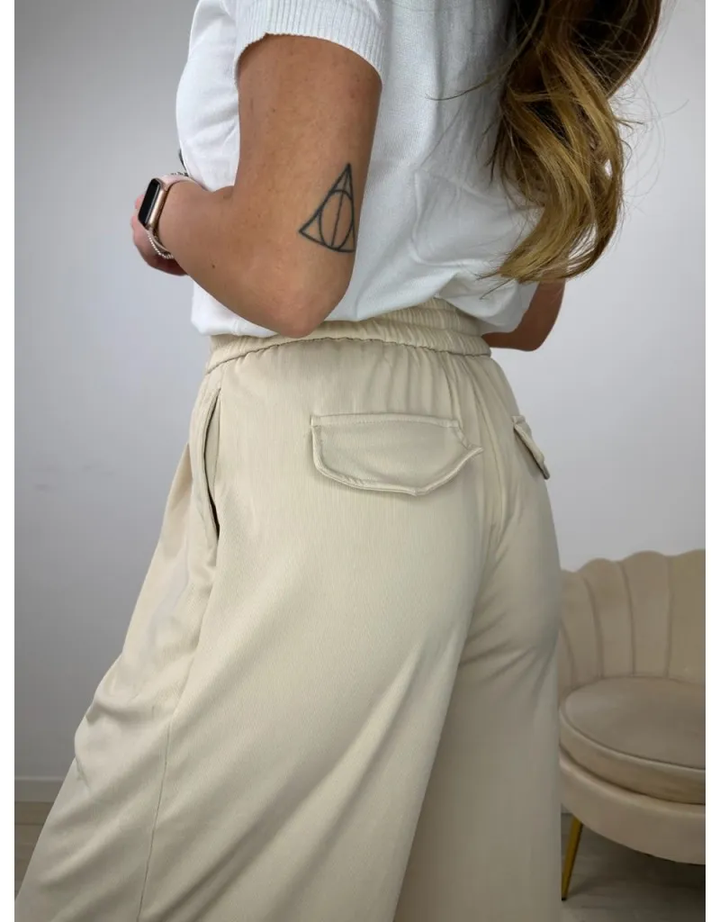 PANTALONI JOGGERS LARA BEIGE