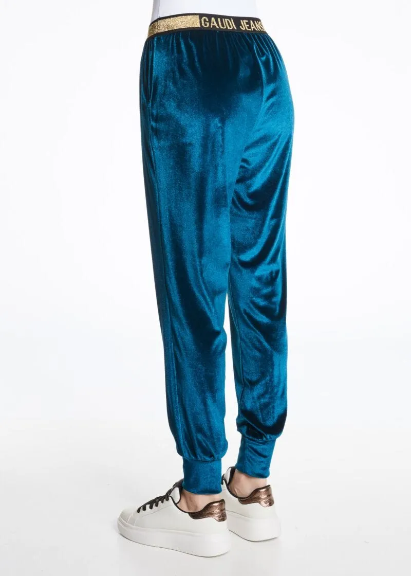 Pantaloni jogging in ciniglia
