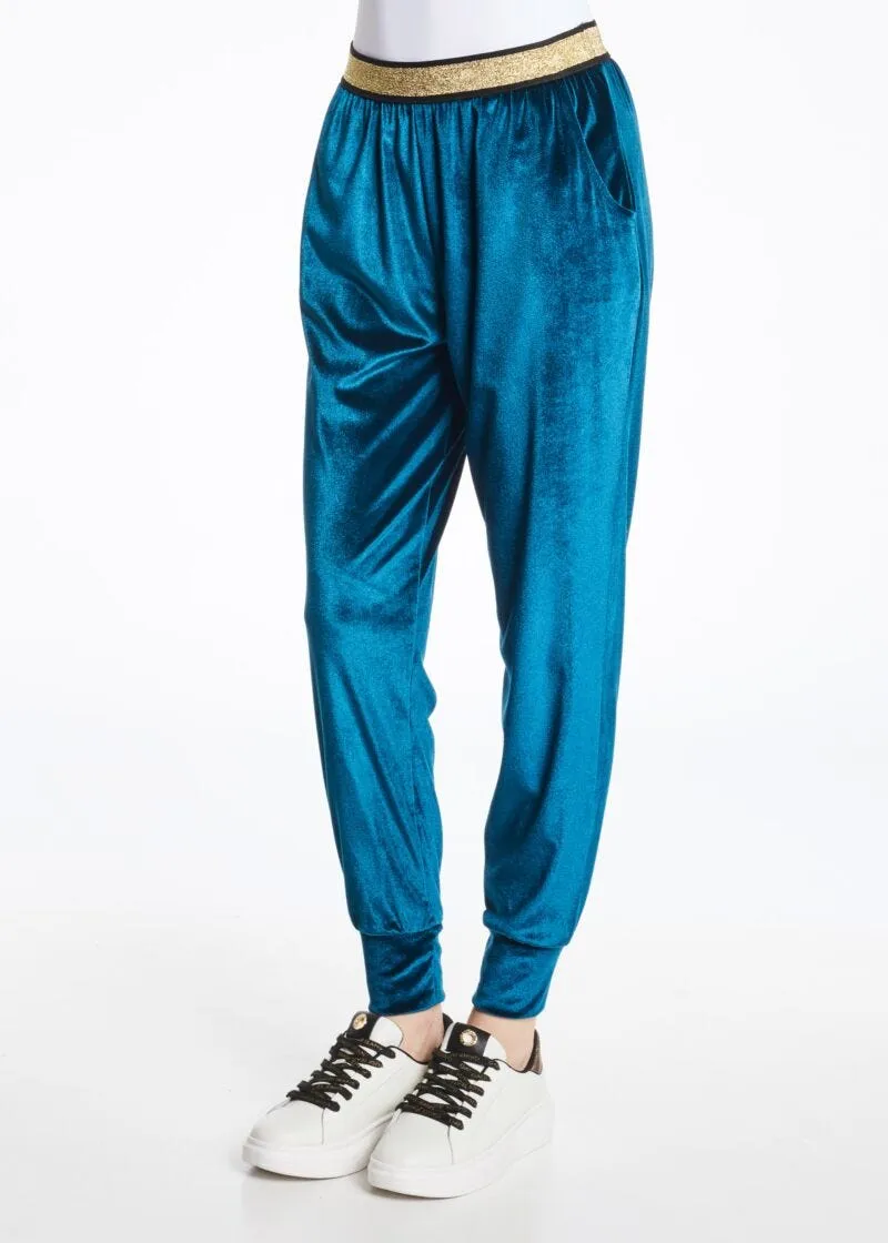 Pantaloni jogging in ciniglia