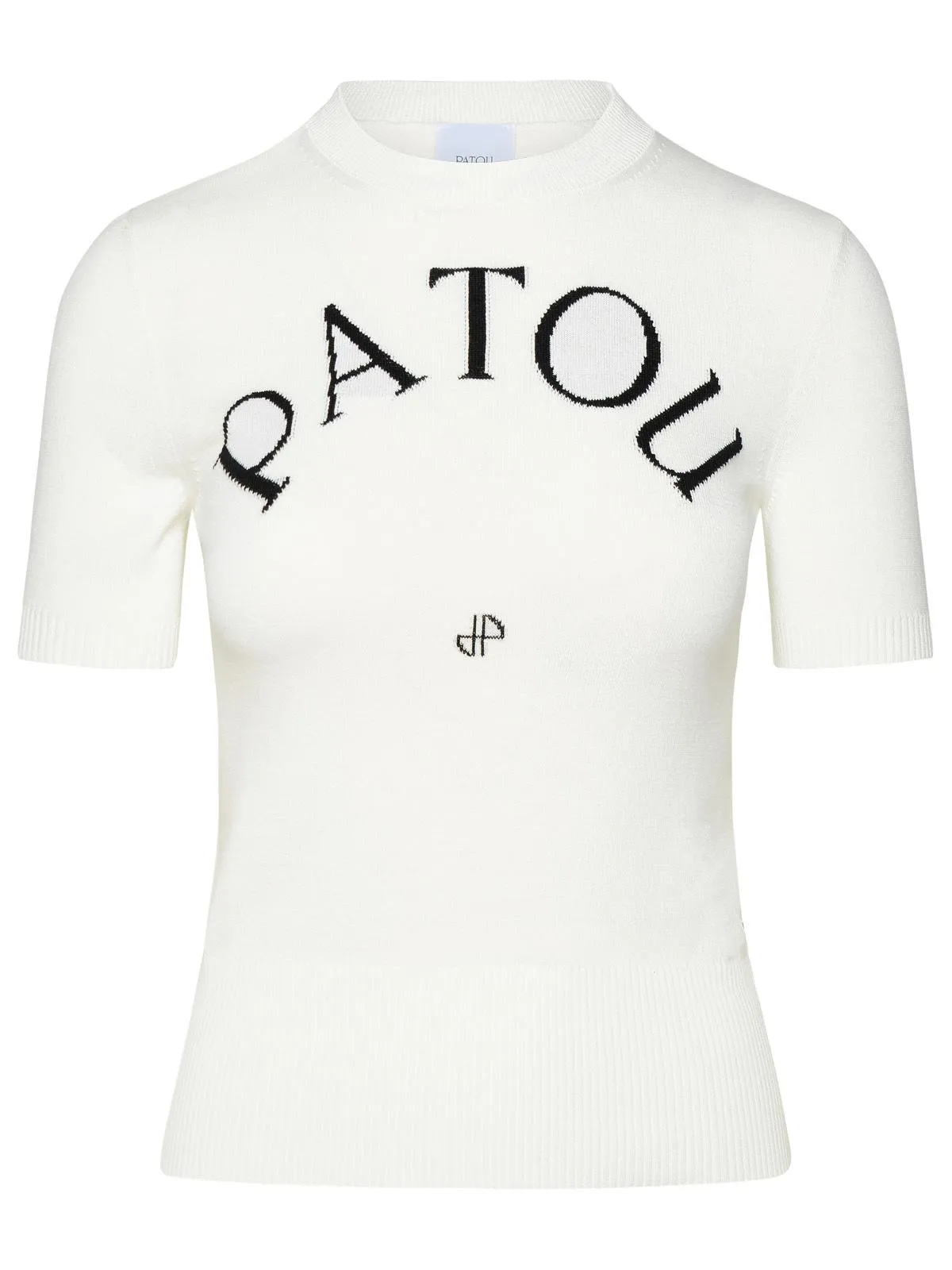 Patou White Organic Cotton Blend Swater
