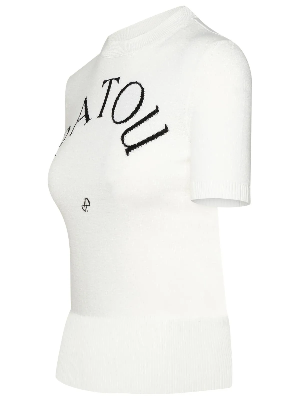Patou White Organic Cotton Blend Swater