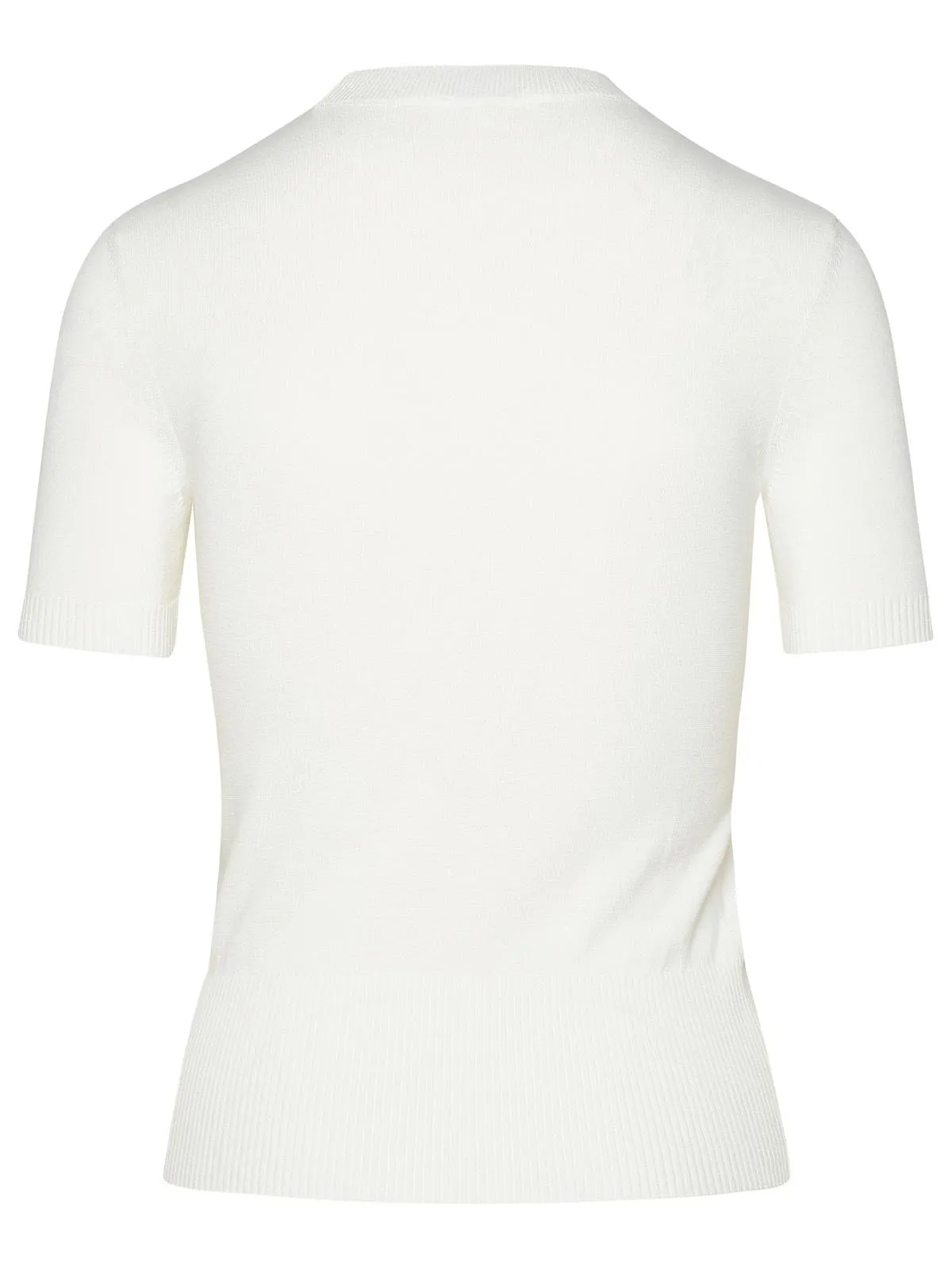 Patou White Organic Cotton Blend Swater