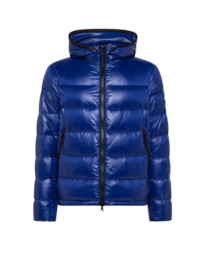 PEUTEREY Piumino Uomo Honova CY 01 A-ET Impermeabile Cappuccio 288 PERVINCA