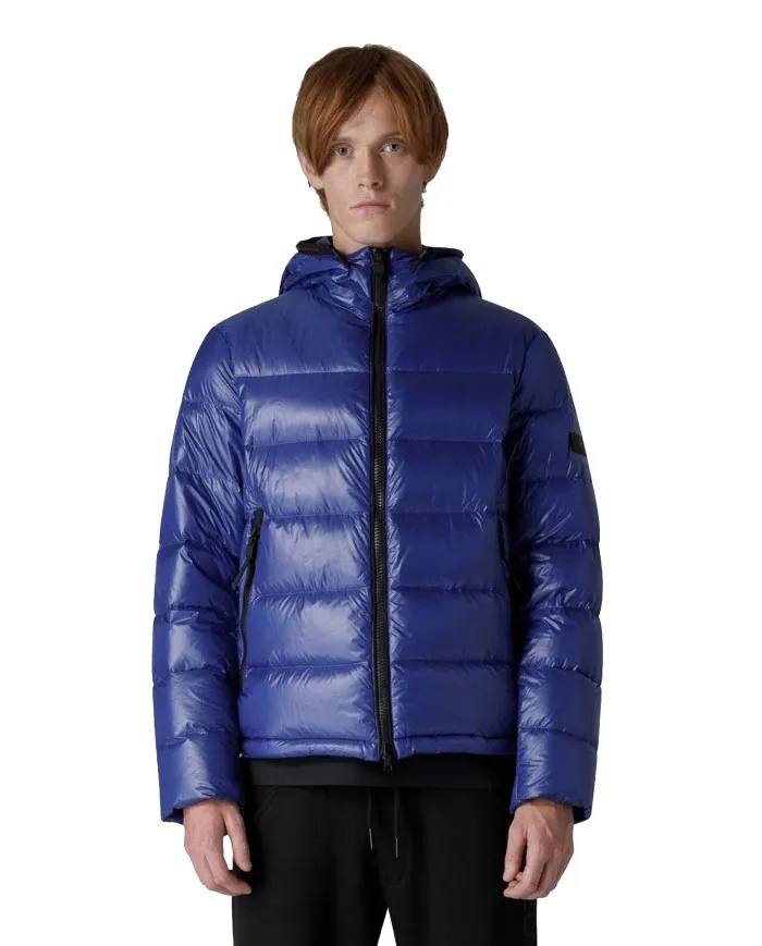 PEUTEREY Piumino Uomo Honova CY 01 A-ET Impermeabile Cappuccio 288 PERVINCA