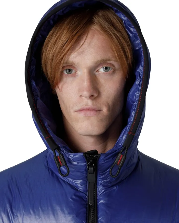 PEUTEREY Piumino Uomo Honova CY 01 A-ET Impermeabile Cappuccio 288 PERVINCA