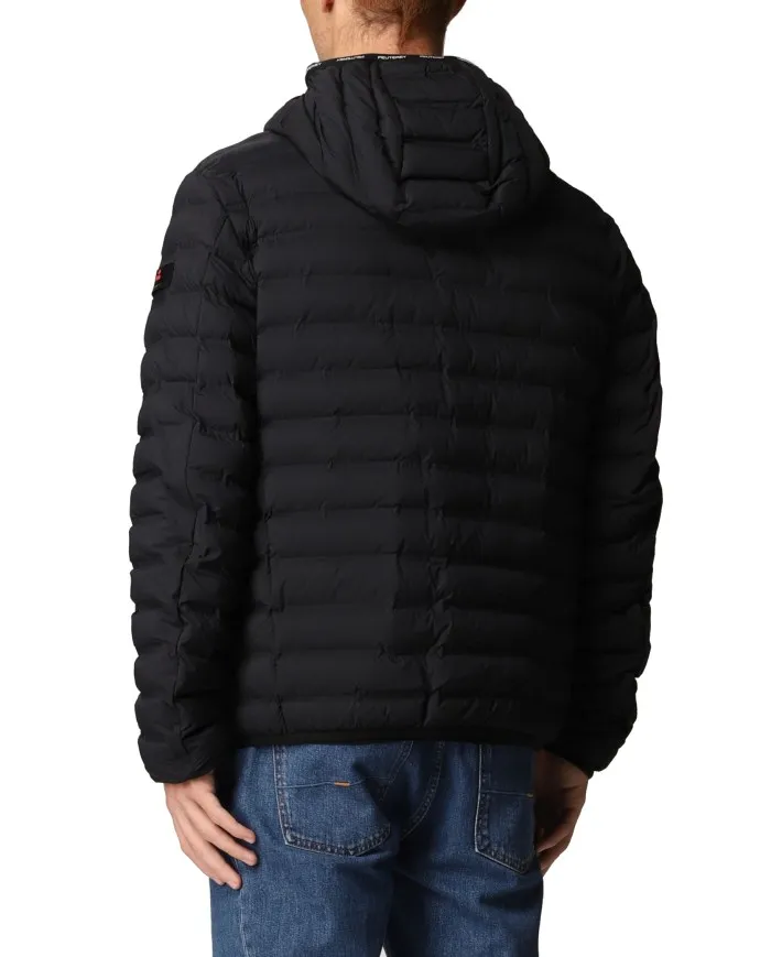 PEUTEREY Piumino Uomo Juewa SJ5 A-ET con Cappuccio Impermeabile 01 NERO