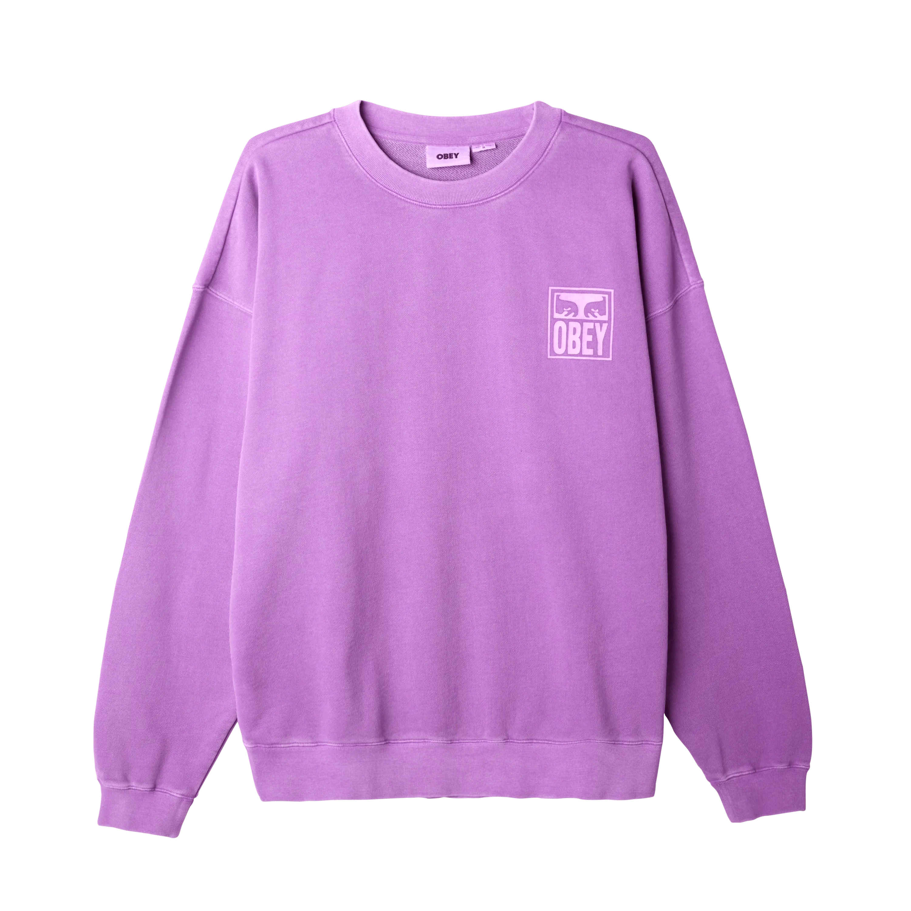 Pigment Obey Eyes Icon Extra Heavy Crew Fleece