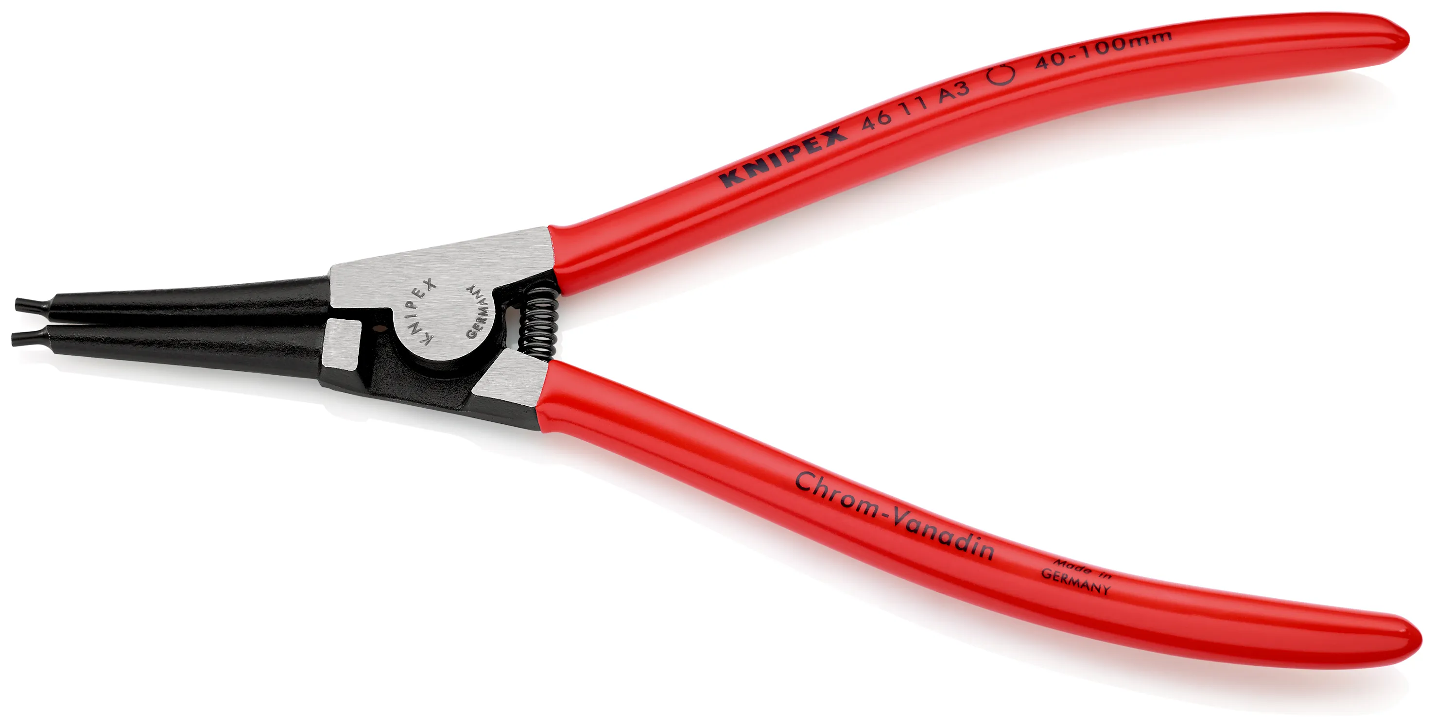 Pinze per anelli elastici Knipex in Acciaio speciale per utensili di qualità, lungh. 210 mm Ad angolo retto