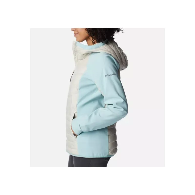 Piumino ibrido da donna Columbia Powder Lite Hybrid (Dark Stone / Aqua Haze)