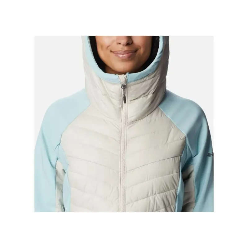 Piumino ibrido da donna Columbia Powder Lite Hybrid (Dark Stone / Aqua Haze)