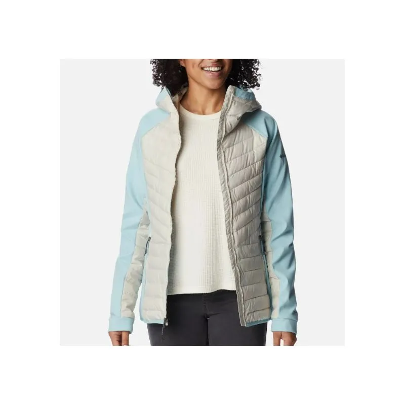 Piumino ibrido da donna Columbia Powder Lite Hybrid (Dark Stone / Aqua Haze)