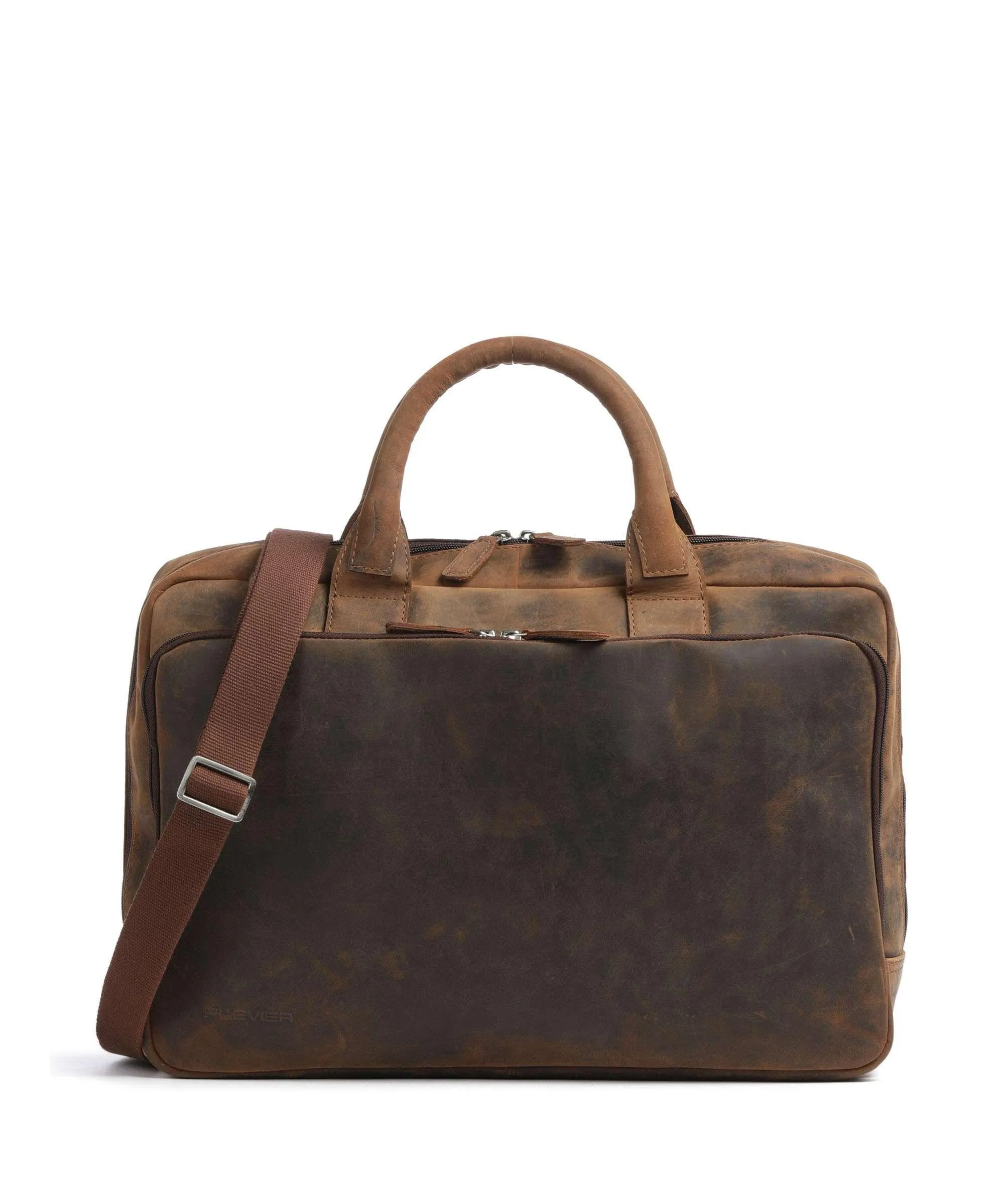  Plevier Pure Colmar Cartella 15″ pelle a grana fine marrone  