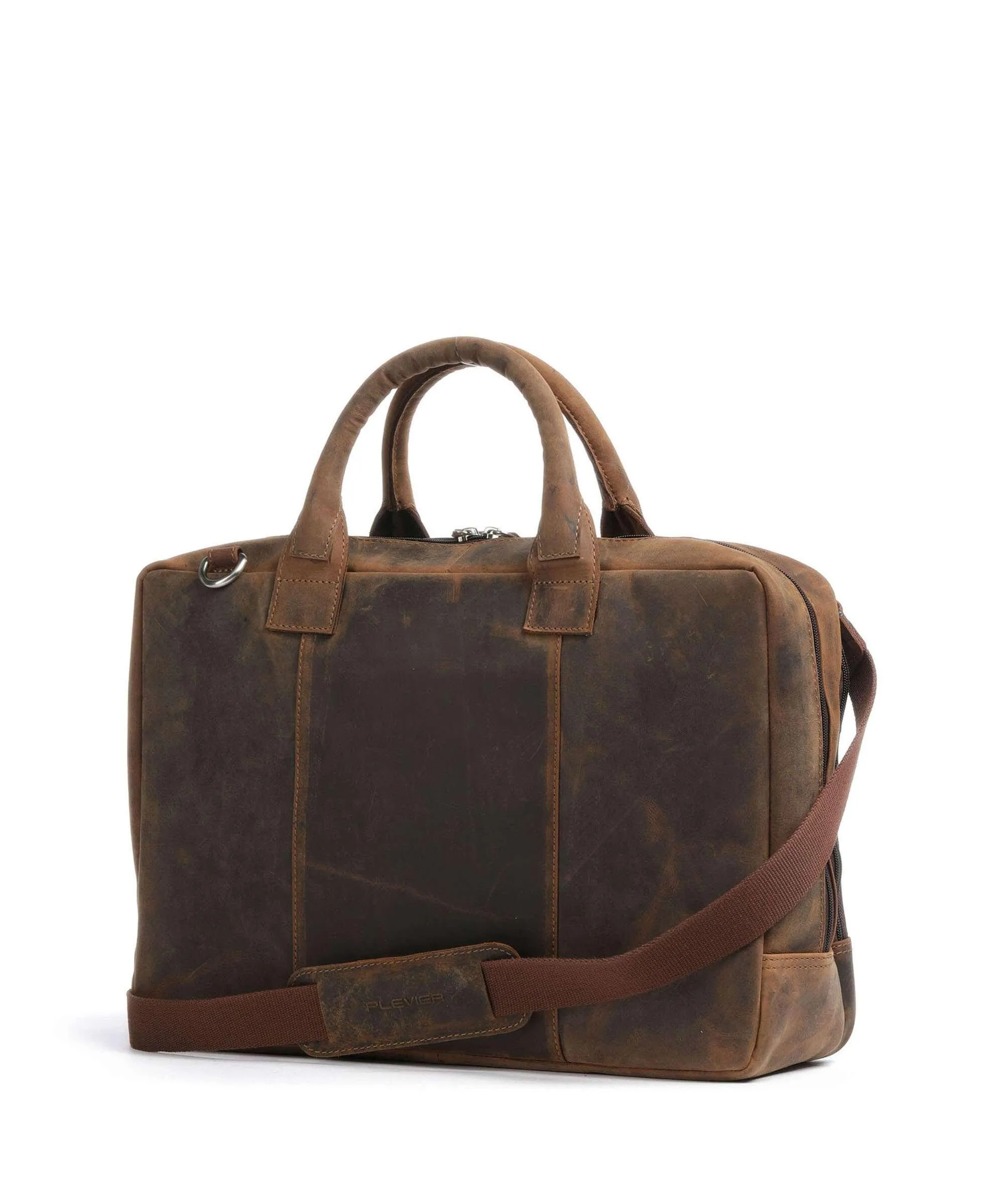  Plevier Pure Colmar Cartella 15″ pelle a grana fine marrone  