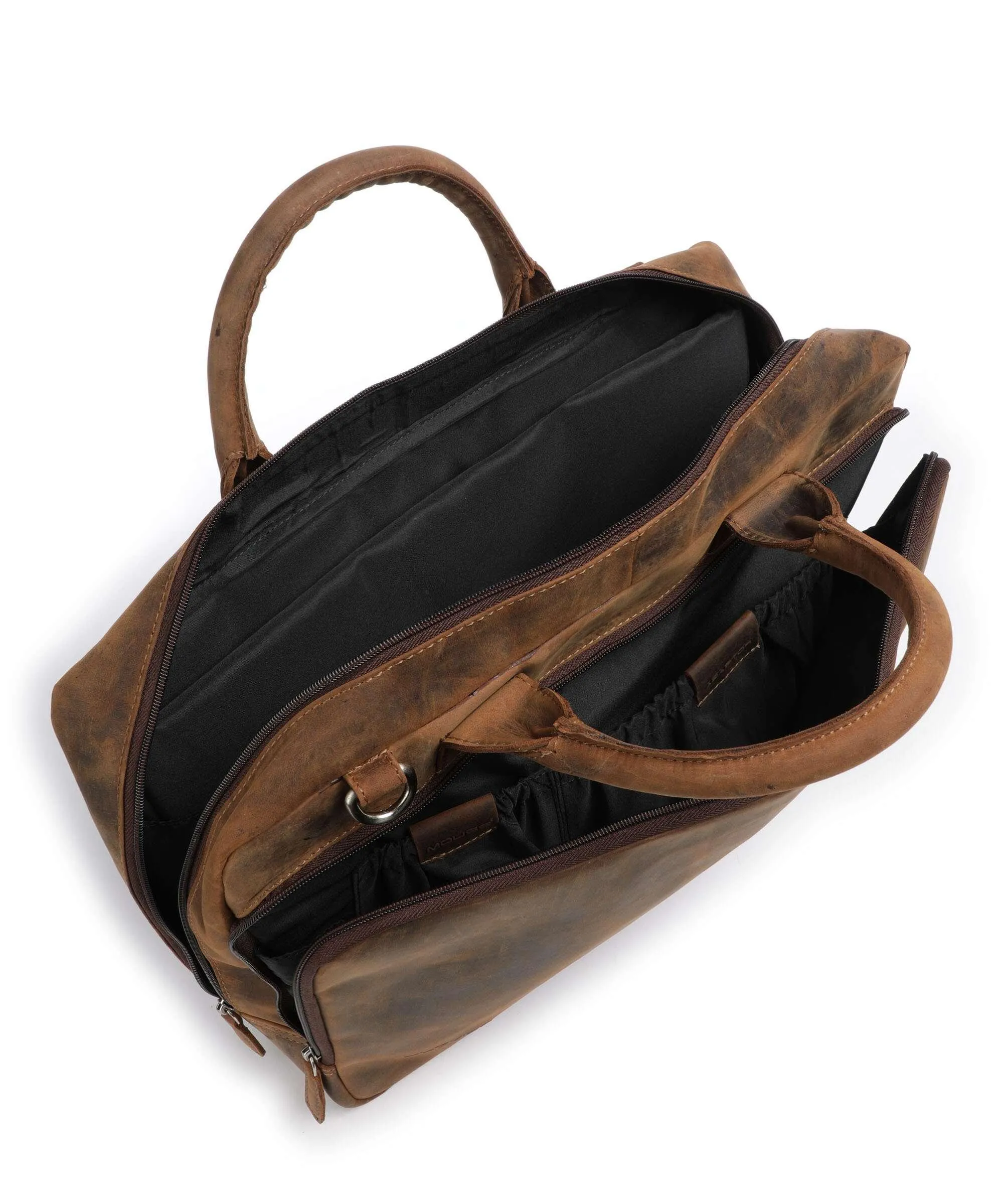 Plevier Pure Colmar Cartella 15″ pelle a grana fine marrone  