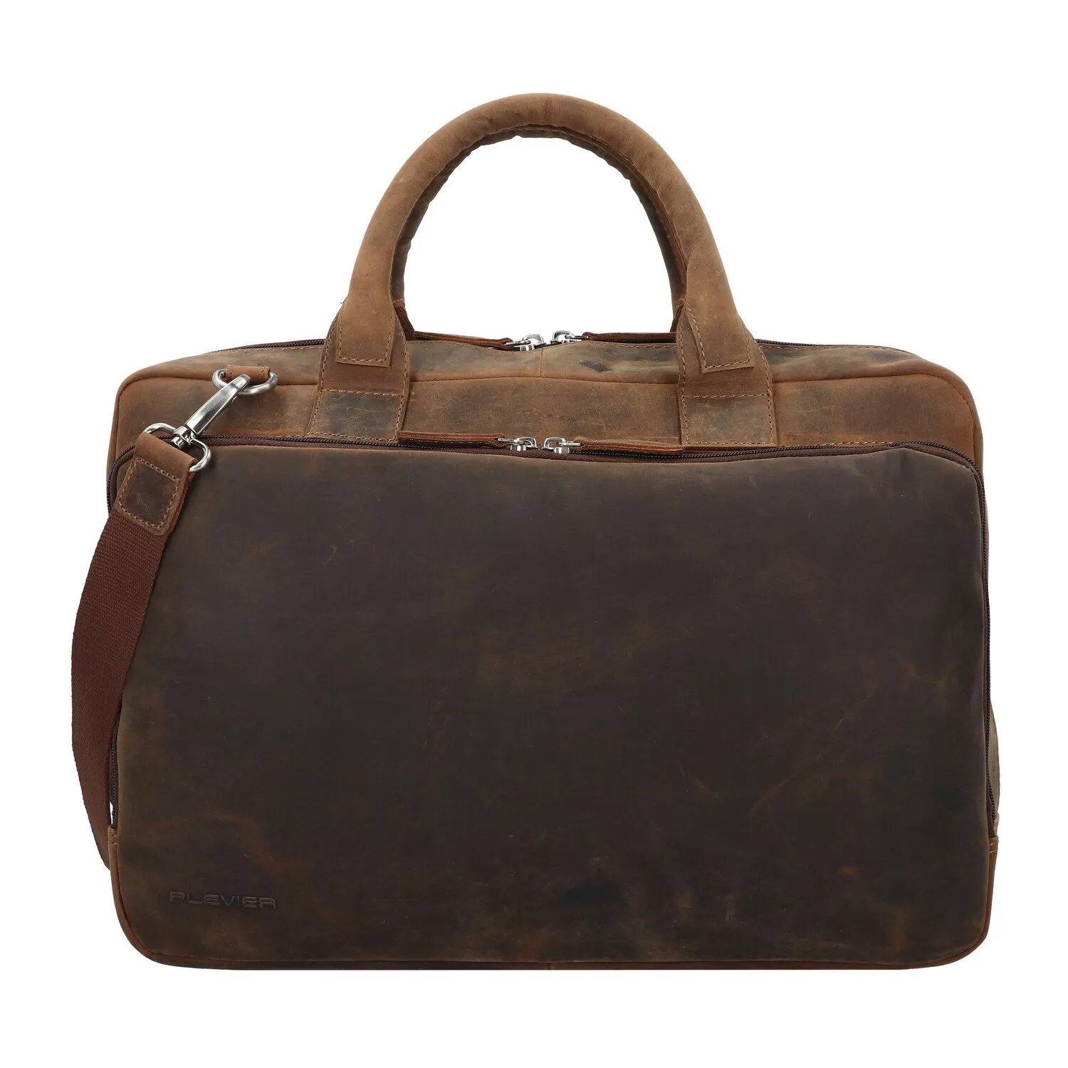 Plevier Retro Colmar Valigetta Pelle 40 cm Scomparto per laptop