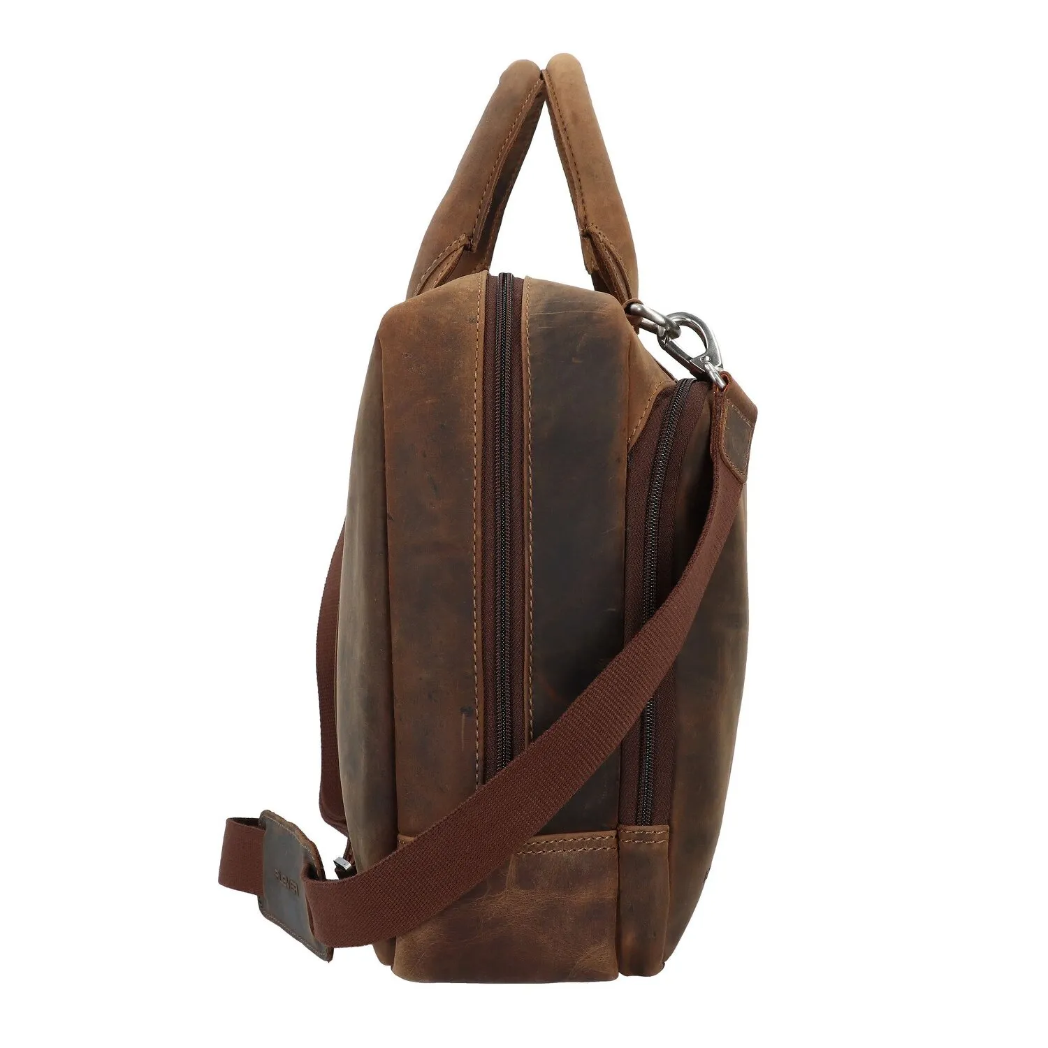 Plevier Retro Colmar Valigetta Pelle 40 cm Scomparto per laptop