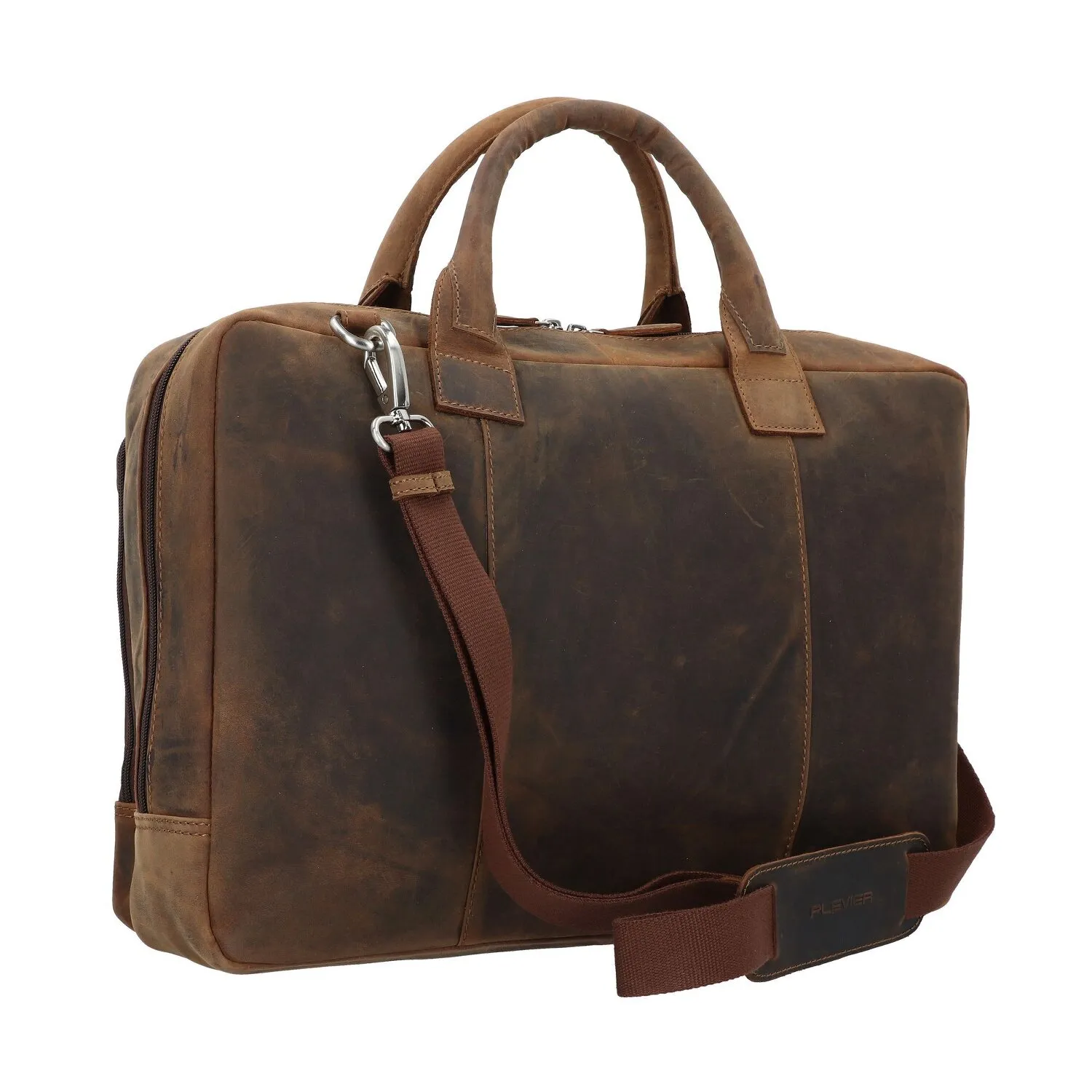 Plevier Retro Colmar Valigetta Pelle 40 cm Scomparto per laptop