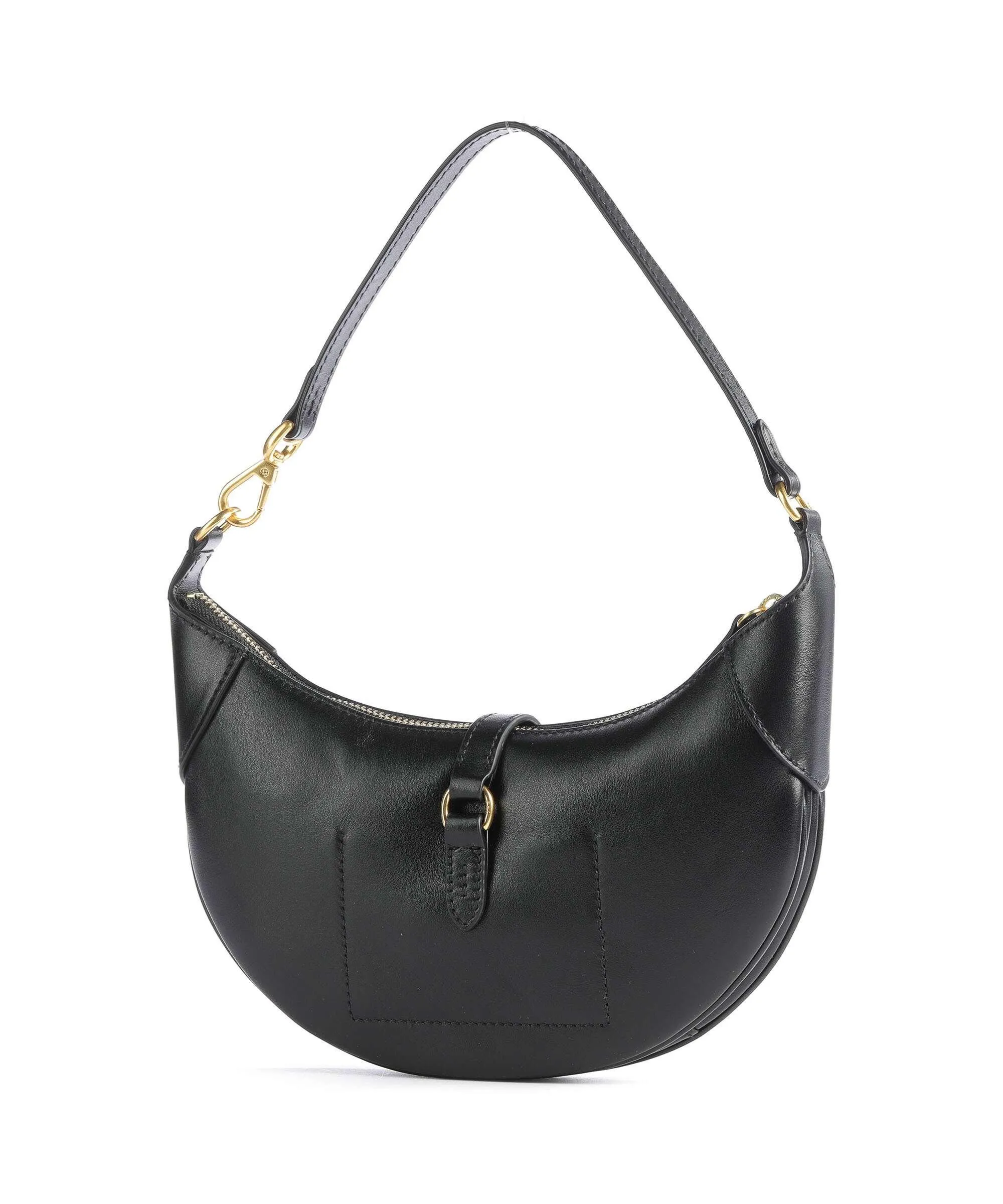  Polo Ralph Lauren ID Collection Borsa a spalla pelle di vacchetta finemente grana nero  