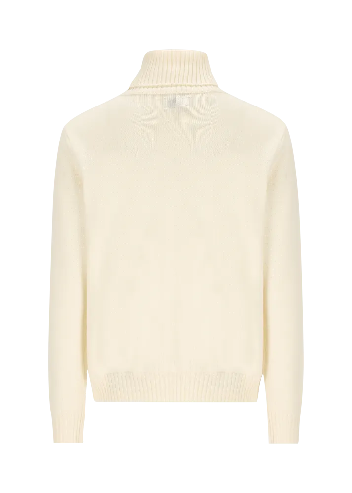 Pullover a collo alto in lana merino Luwalbert    