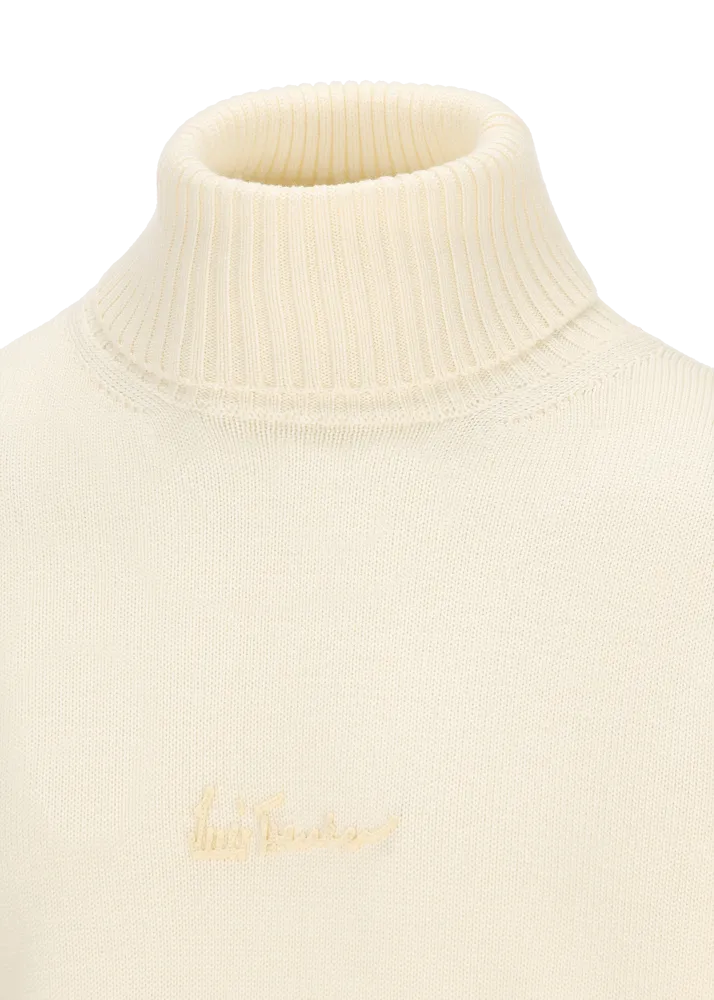 Pullover a collo alto in lana merino Luwalbert    
