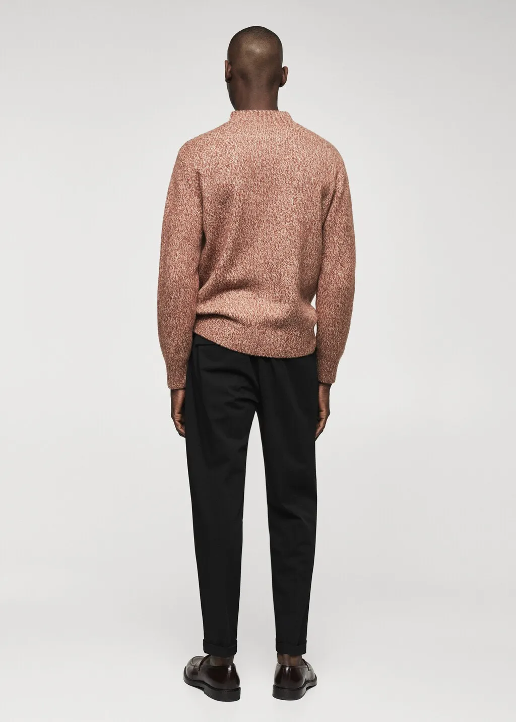 Pullover collo Perkins melangiato