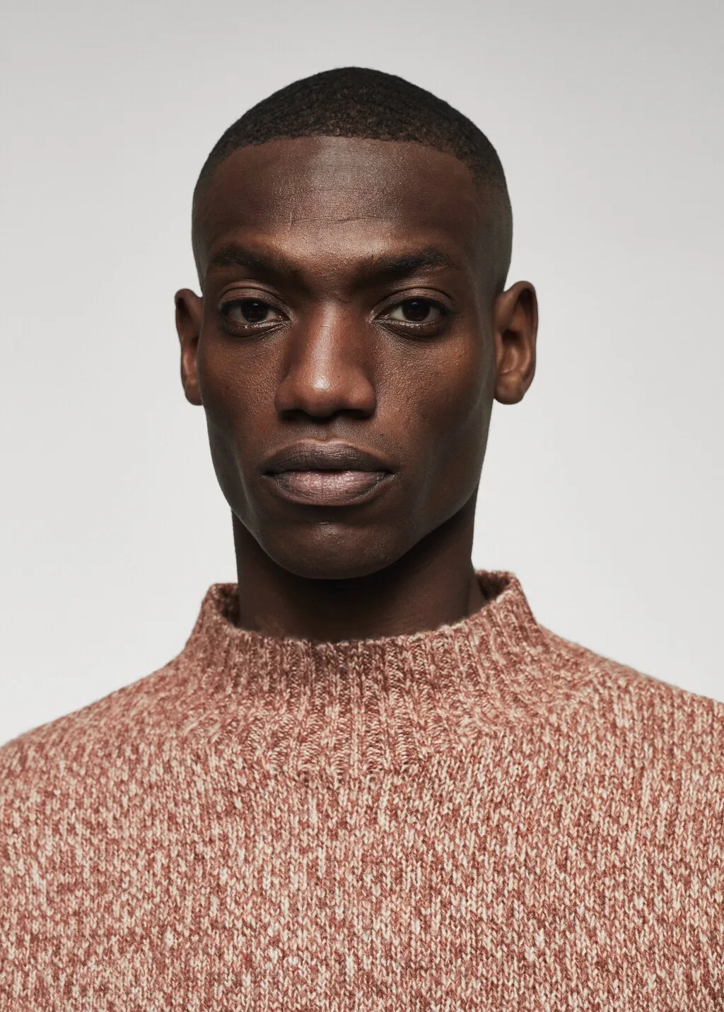 Pullover collo Perkins melangiato