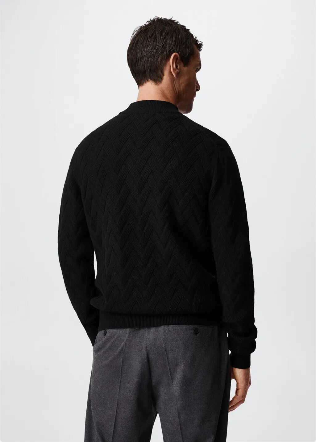 Pullover collo perkins strutturato
