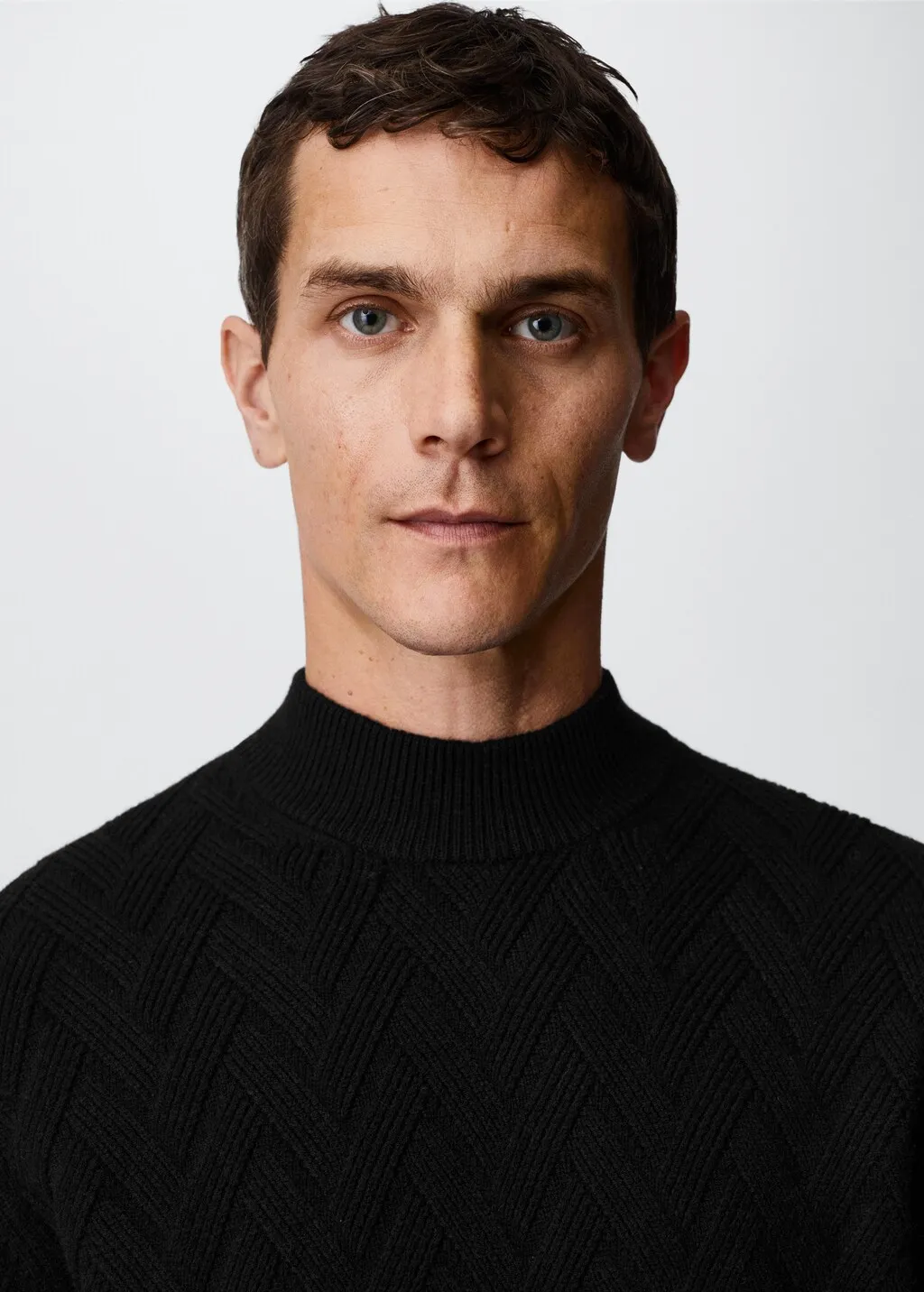 Pullover collo perkins strutturato