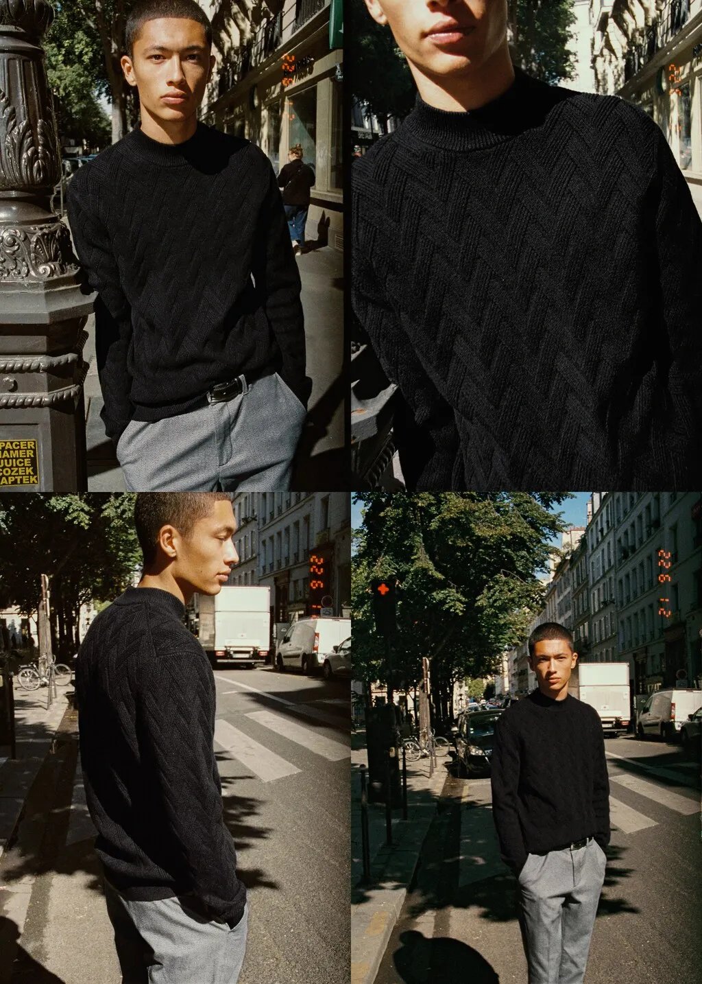 Pullover collo perkins strutturato