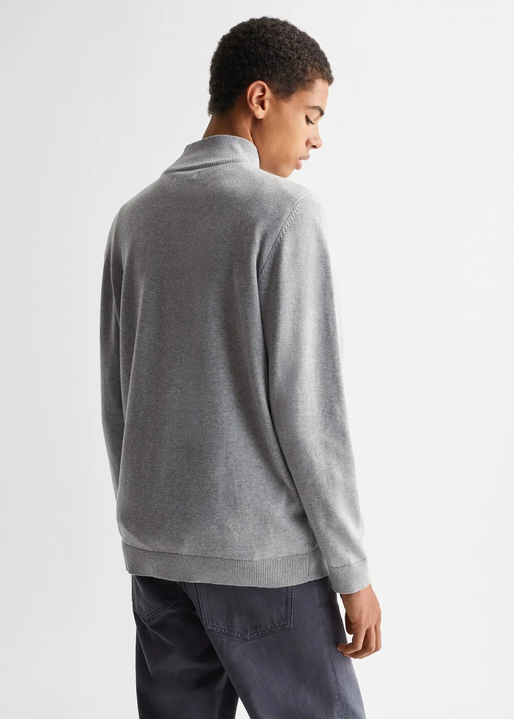 Pullover collo Perkins zip