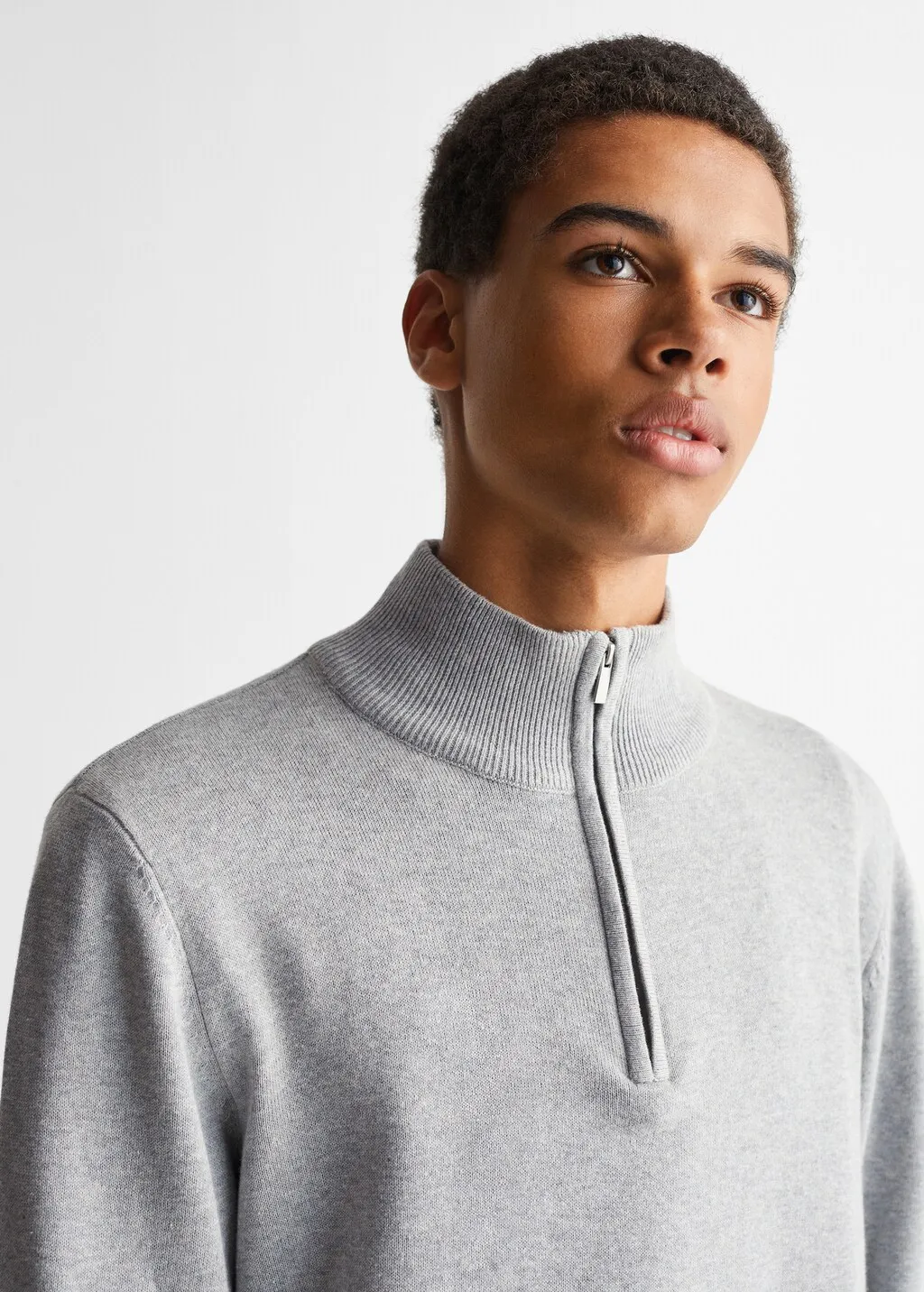Pullover collo Perkins zip