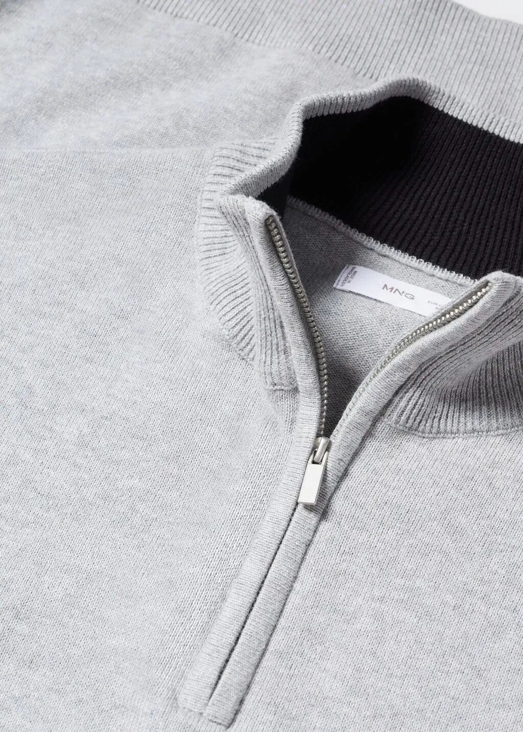 Pullover collo Perkins zip