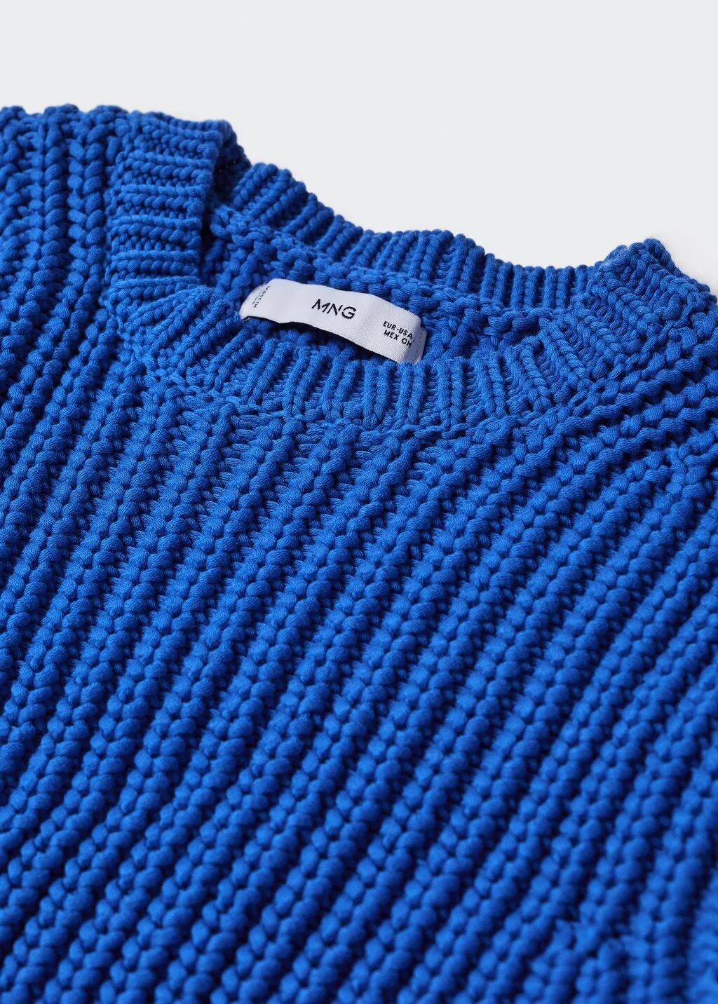 Pullover crop collo stondato