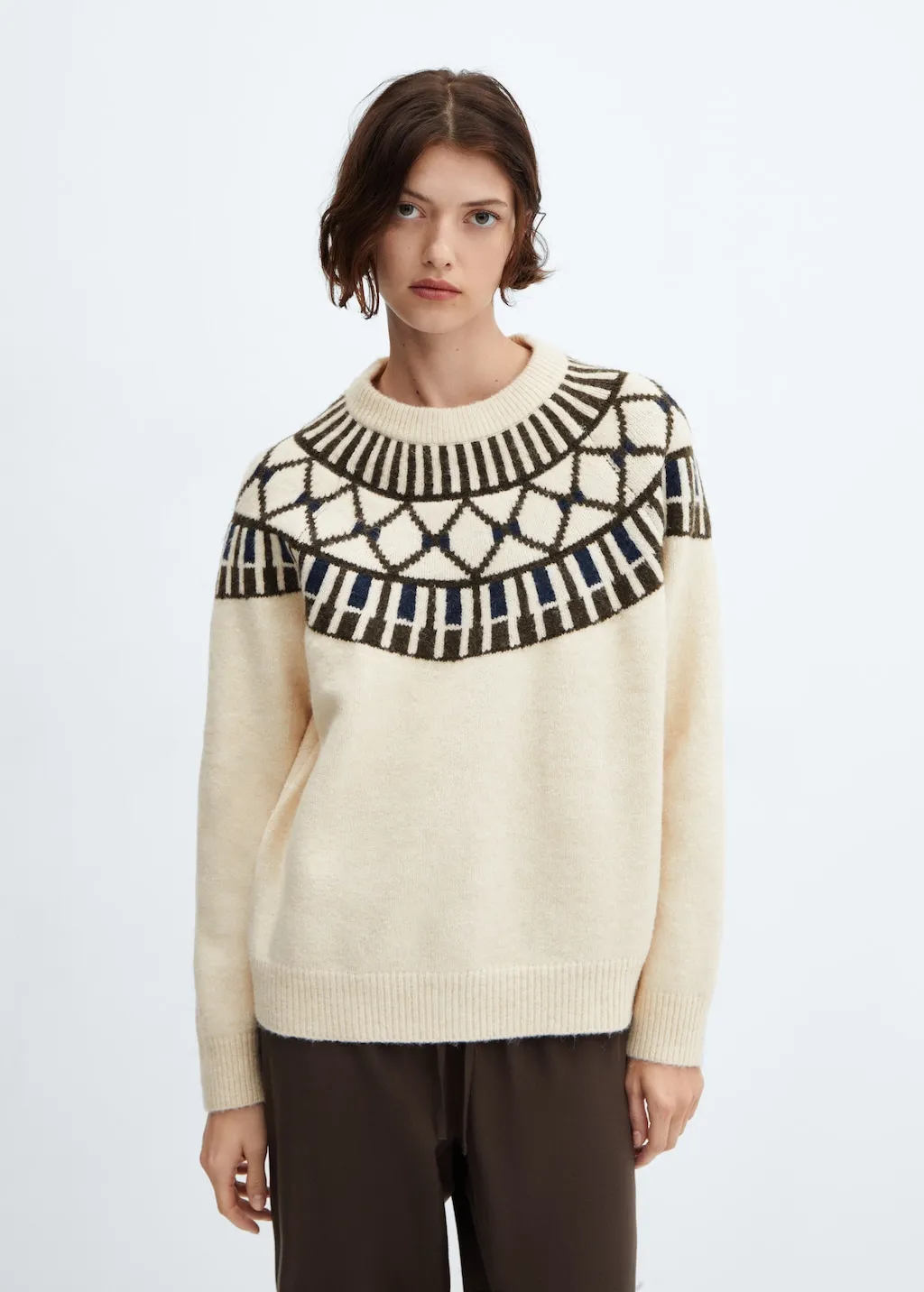 Pullover greche collo stondato