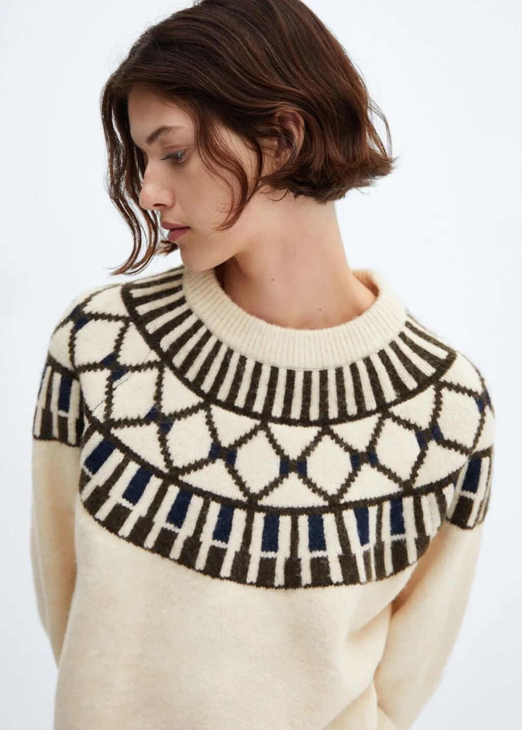 Pullover greche collo stondato