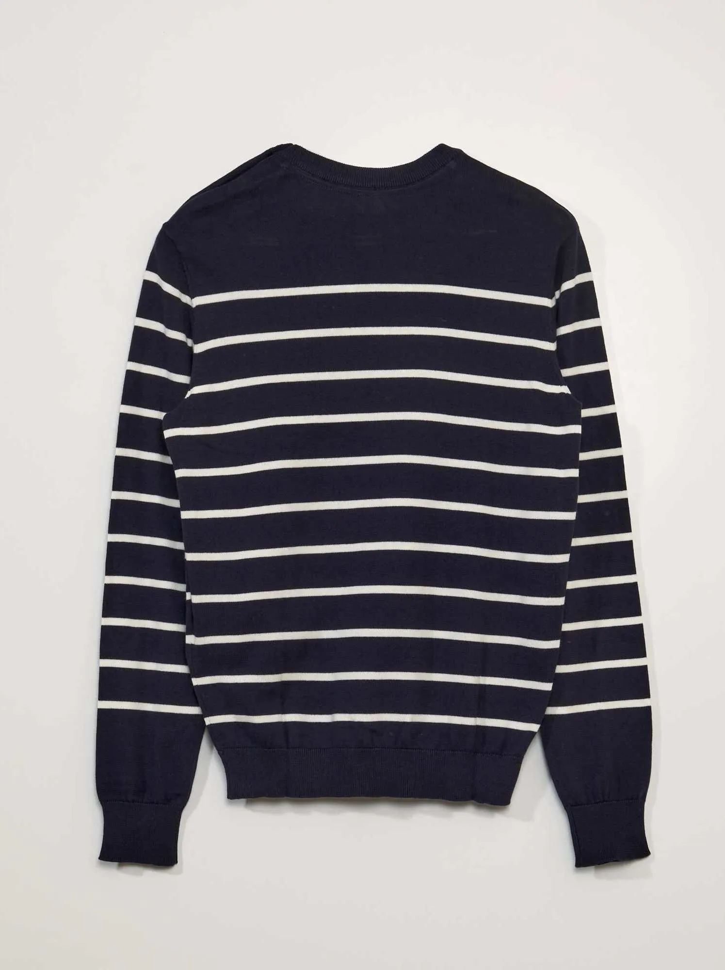 Pullover in maglia stile marinaro - BLU