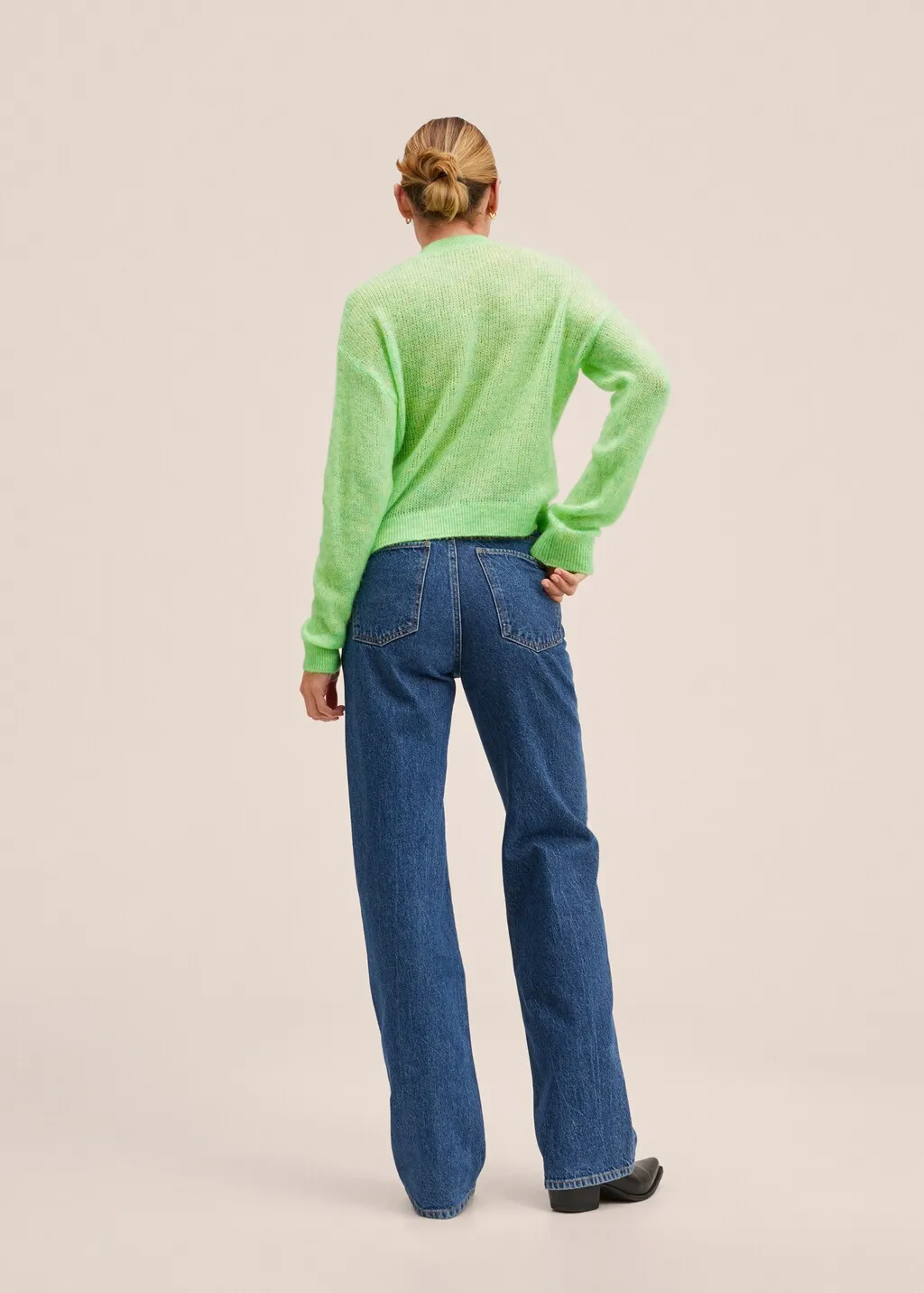 Pullover maglia collo perkins