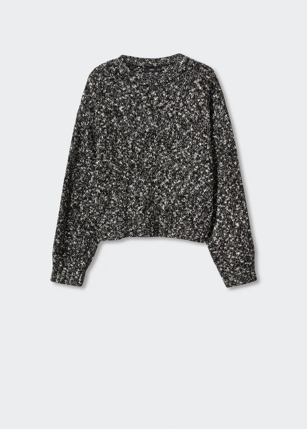 Pullover melangiato collo stondato