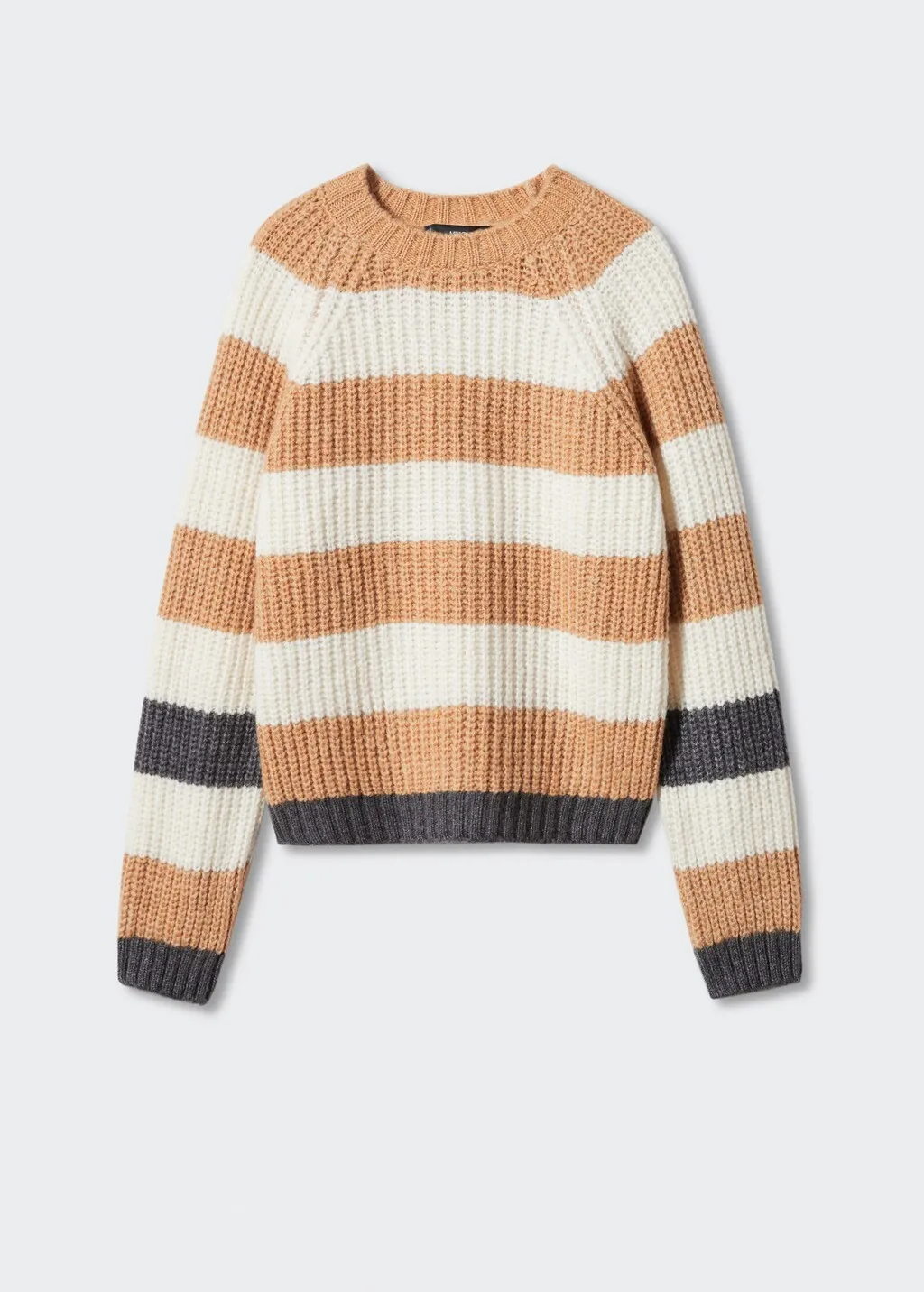 Pullover righe collo stondato