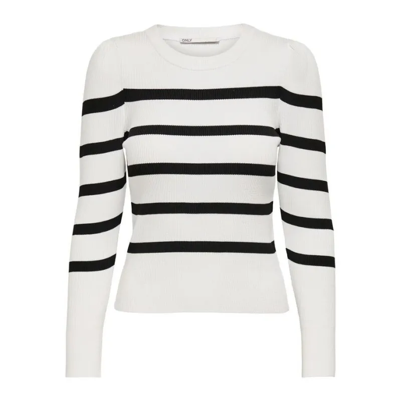 PULLOVER SALLY CON BORDI A COSTINE DA DONNA ONLY