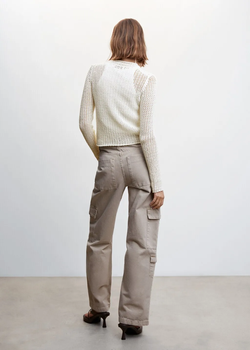 Pullover traforato collo perkins