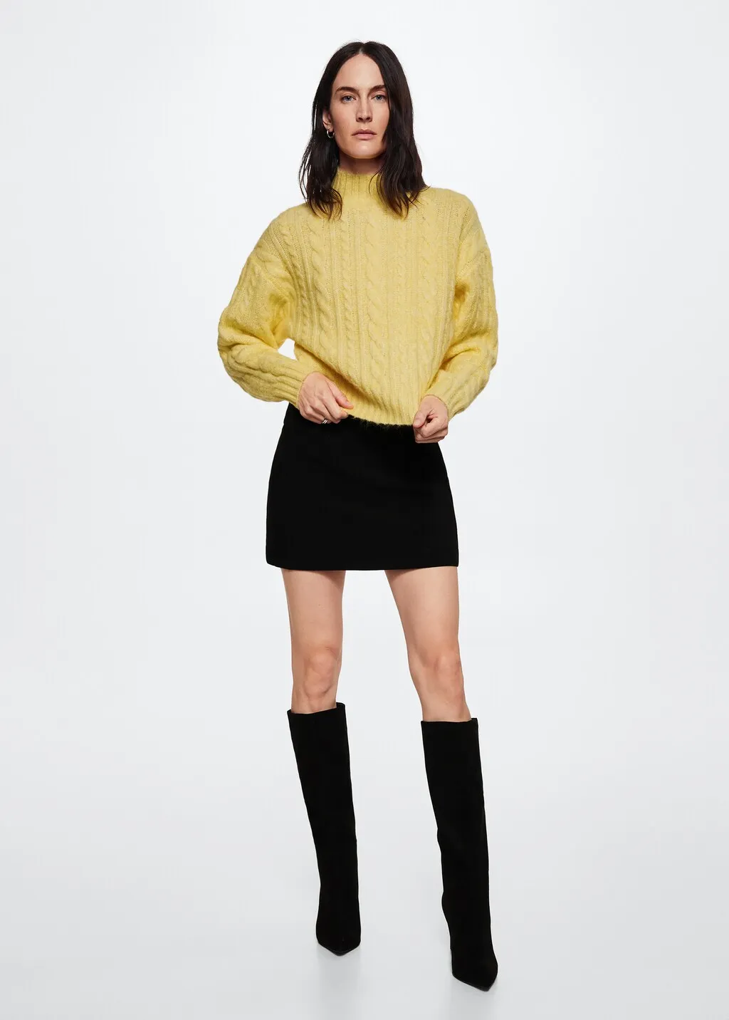 Pullover trecce collo perkins