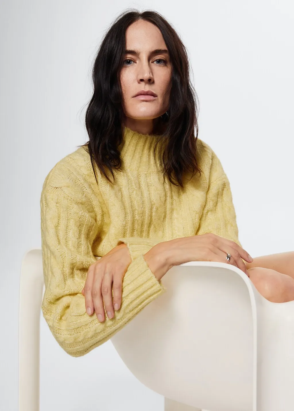 Pullover trecce collo perkins