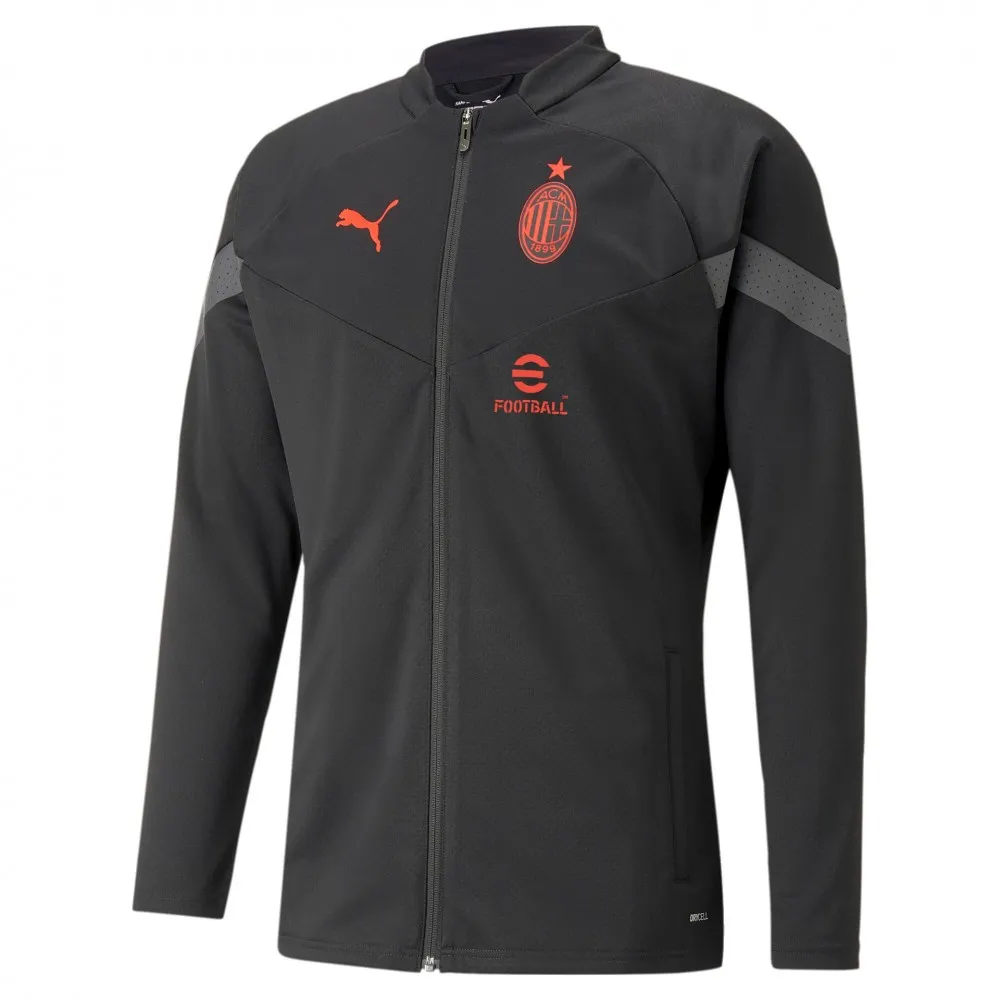 PUMA - AC MILAN TRAINING JACKET JUNIOR - NERO / ROSSO - BAMBINO - 767589 - 08