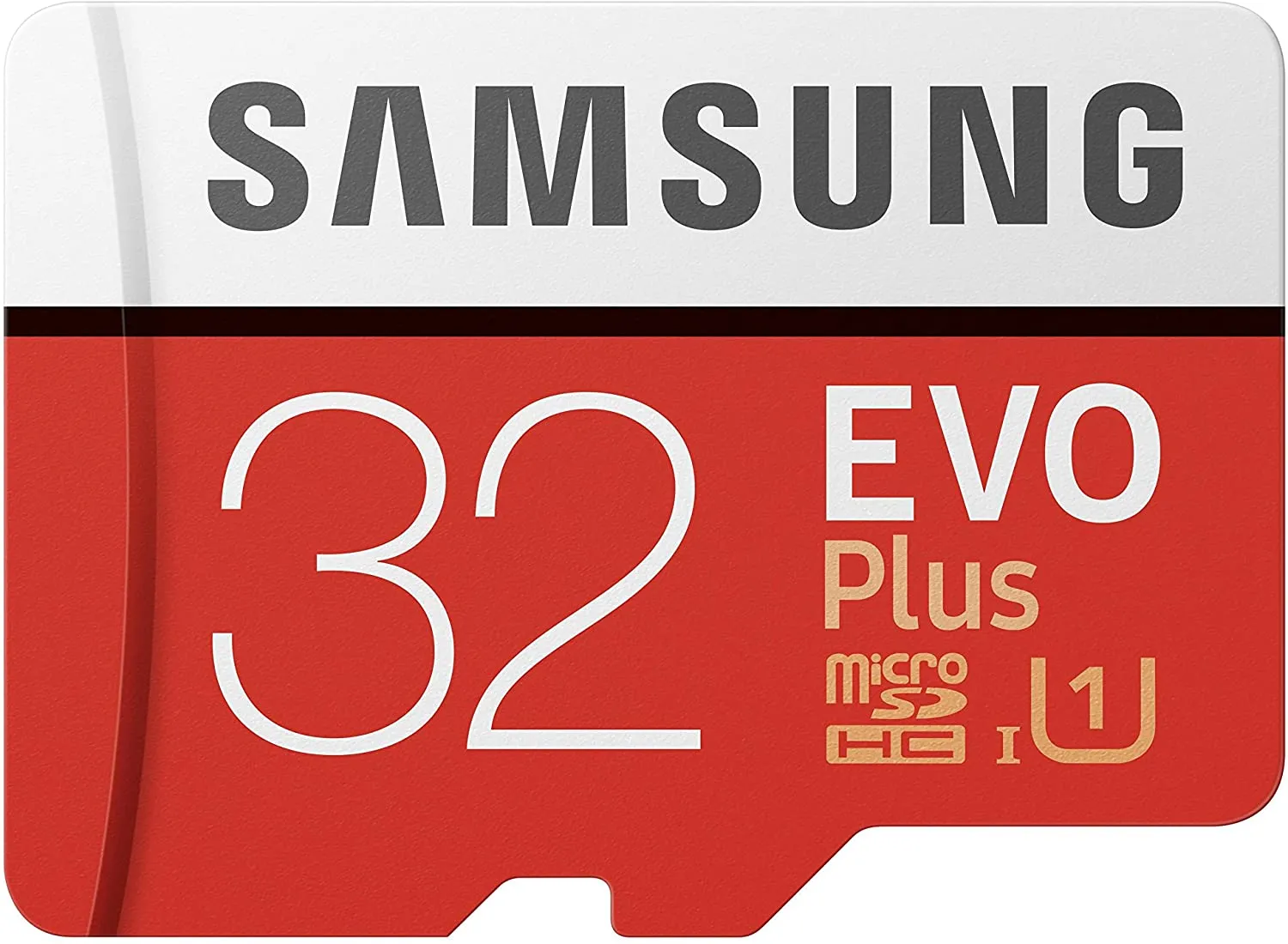 Samsung MB-MC32GA EVO Plus Scheda microSD da 32 GB, UHS-I U1, fino a 95 MB/s, con Adattatore SD, Rosso/Grigio