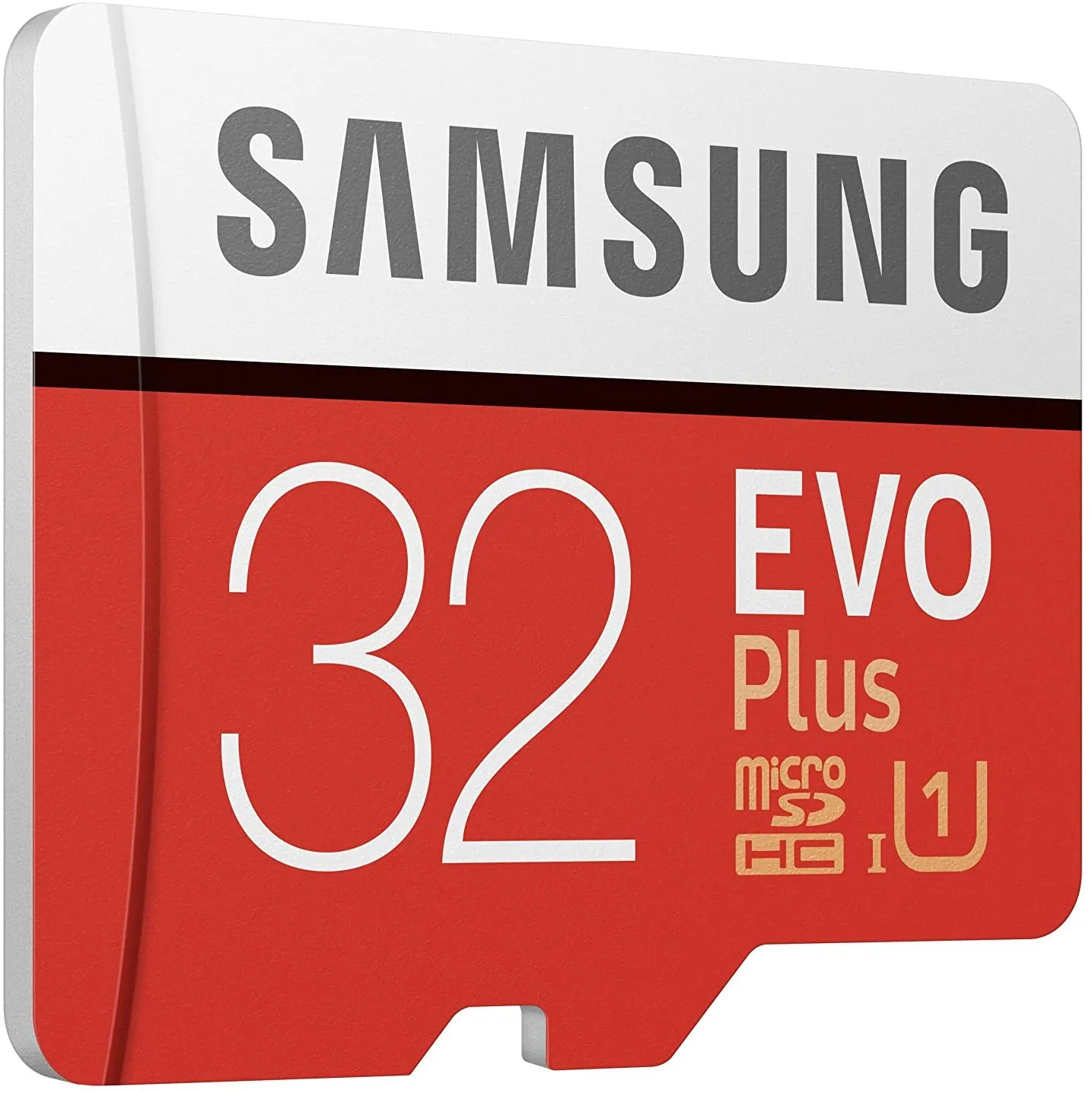 Samsung MB-MC32GA EVO Plus Scheda microSD da 32 GB, UHS-I U1, fino a 95 MB/s, con Adattatore SD, Rosso/Grigio