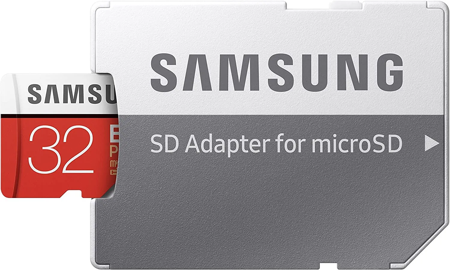 Samsung MB-MC32GA EVO Plus Scheda microSD da 32 GB, UHS-I U1, fino a 95 MB/s, con Adattatore SD, Rosso/Grigio